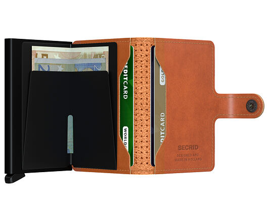 Peněženka Secrid Miniwallet Perforated Cognac