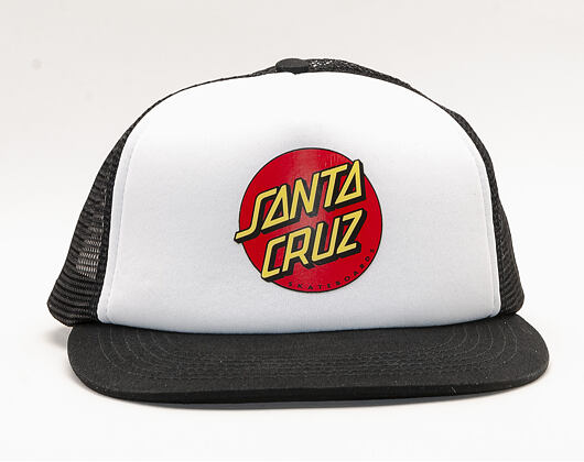 Kšiltovka Santa Cruz Classic Dot Mesh Cap White/Black