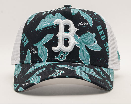 Kšiltovka New Era 9FORTY A-Frame Trucker Boston Red Sox Desert Island Navy/Black