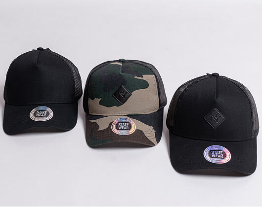 Kšiltovka STATEWEAR Gifford Baseball Trucker Cap Black