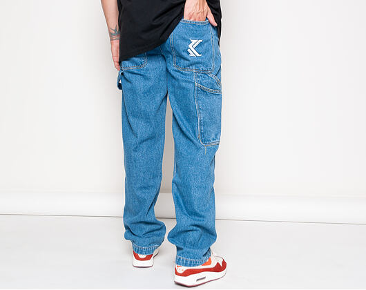 Kalhoty Karl Kani Denim Baggy blue