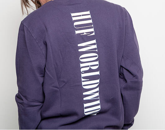 Mikina HUF Serif Pullover - purple velvet