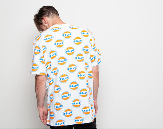 Triko HUF Ignite All Over T-Shirt - white