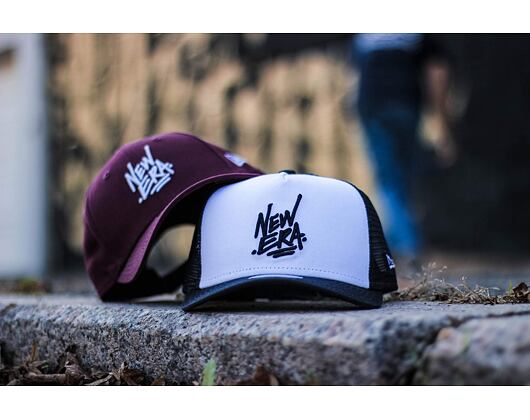 Dětská Kšiltovka New Era 9FORTY Script Child Maroon / White Strapback