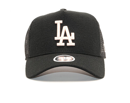 Dámská Kšiltovka New Era 9FORTY Trucker Ribbed Jersey Los Angeles Dodgers Black / BSK Snapback