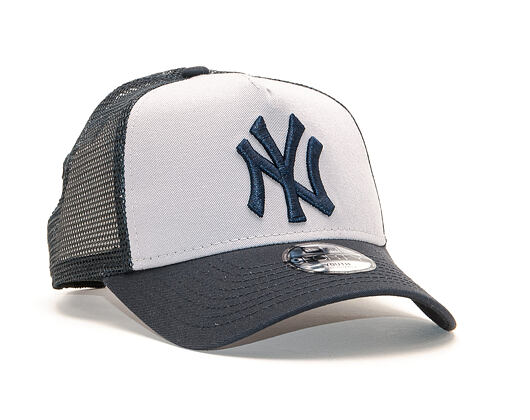 Dětská Kšiltovka New Era 9FORTY Trucker New York Yankees Youth Grey / Navy Snapback