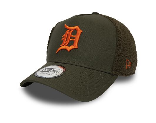 Kšiltovka New Era 9FORTY Detroit Tigers A-Frame Sherpa New Olive/Orange