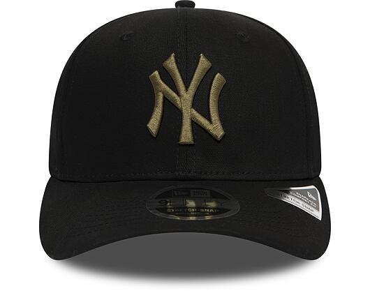 Kšiltovka New Era 9FIFTY New York Yankees Stretch Snap Tonal Black/New Olive