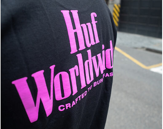 Triko HUF Fast Burn Tee Black