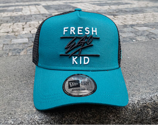 Kšiltovka New Era 9FORTY A-Frame Trucker Core Fresh Ego Kid Teal/Black