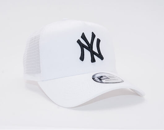 Kšiltovka New Era 9FORTY A-Frame Trucker Essential New York Yankees Snapback Optic White