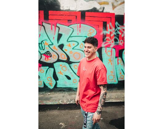 Triko Karl Kani Signature Ringer Tee 6060596 Red/White