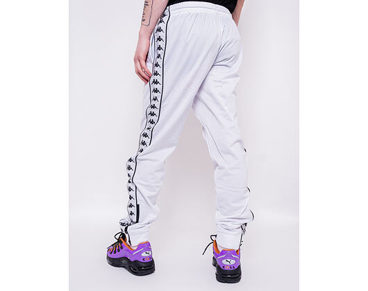 Tepláky Kappa Banda Rastoria Slim White/White/Black A22