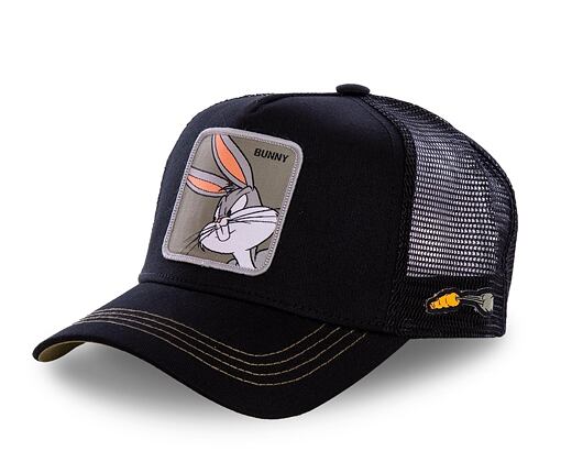 Kšiltovka Capslab - Trucker Looney Tunes - Bugs Bunny - Black