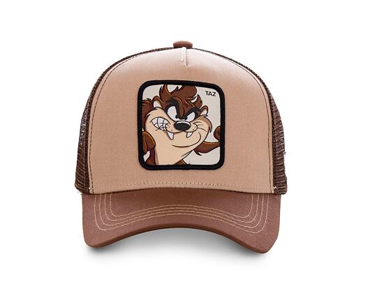 Dětská Kšiltovka Capslab - Trucker Looney Tunes - Taz - Brown YOUTH