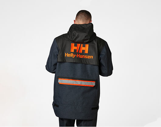 Bunda Helly Hansen Heritage PU Hybrid Rain Jacket 597 Navy