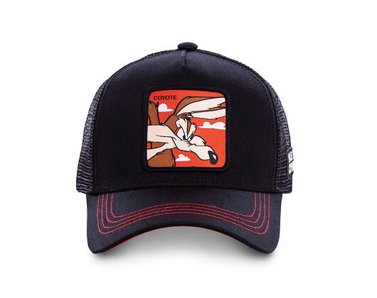 Kšiltovka Capslab - Trucker Looney Tunes - Wile E. Coyote - Black / Red