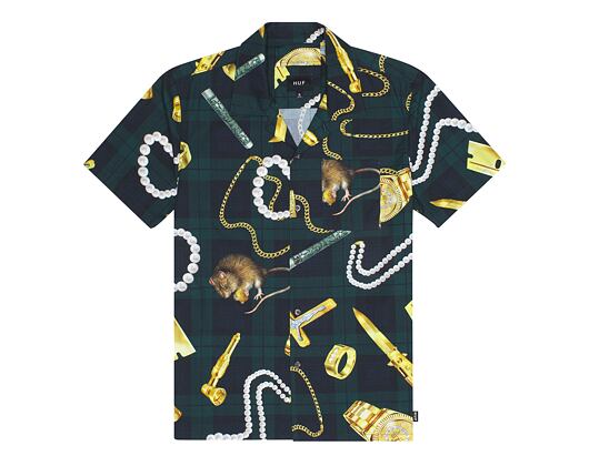 Košile HUF Tenderloin Woven Shirt Black