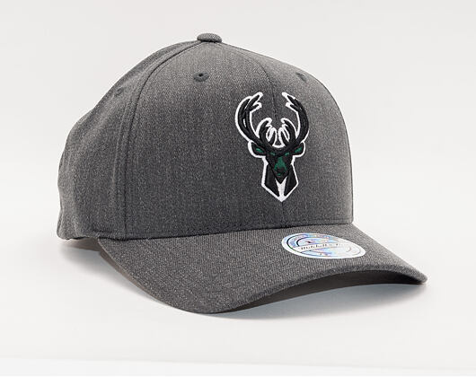 Kšiltovka Mitchell & Ness Milwaukee Bucks 715 Charcoal Heather Team Pop