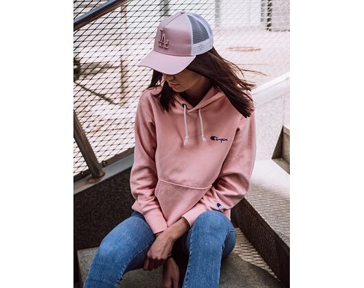 Dámská Kšiltovka New Era Trucker Satin Los Angeles Dodgers 9FORTY Pink Snapback