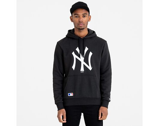 Mikina s kapucí New Era Essential MLB Team Logo Hoody New York Yankees Black