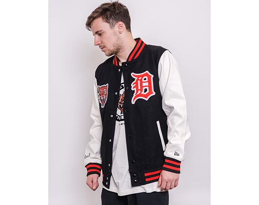 Bunda New Era MLB Cooperstown Varsity Jacket Detroit Tigers Black