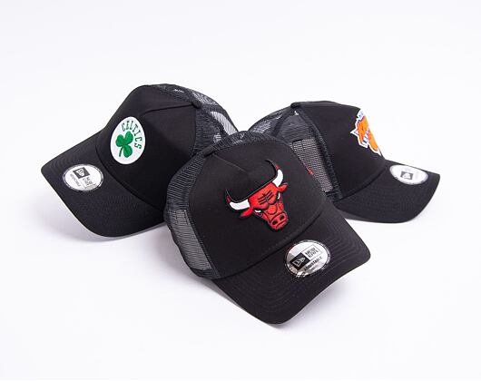 Kšiltovka New Era 9FORTY A-FRAME Trucker NBA Dark Base Team Chicago Bulls Black