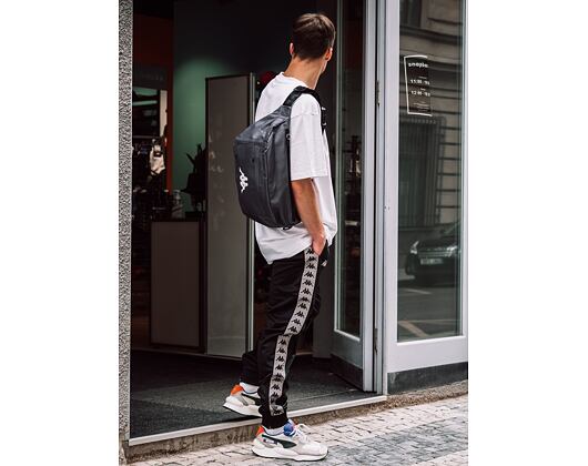 Tepláky Kappa 222 Banda Rastoria Connor 304UTN0 900 Reflective Black
