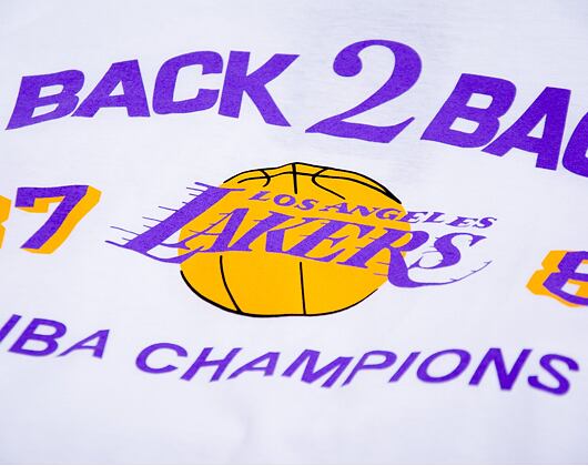 Triko Mitchell & Ness Los Angeles Lakers Champions Back 2 Back White
