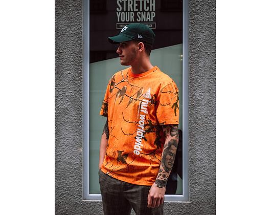 Triko HUF Realtree Peak Logo T-Shirt Orange