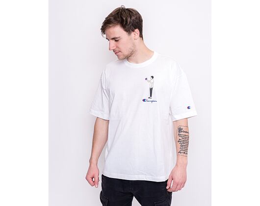 Triko Champion Crewneck T-Shirt White 214419 WW006