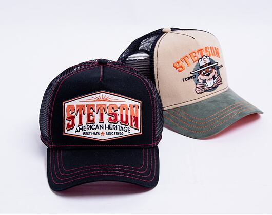 Kšiltovka Stetson Trucker Cap American Heritage Black 7751110