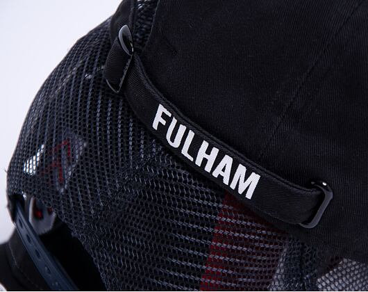 Kšiltovka New Era 9FORTY A-Frame Oversized Patch Fulham FC Snapback Black / Scarlet