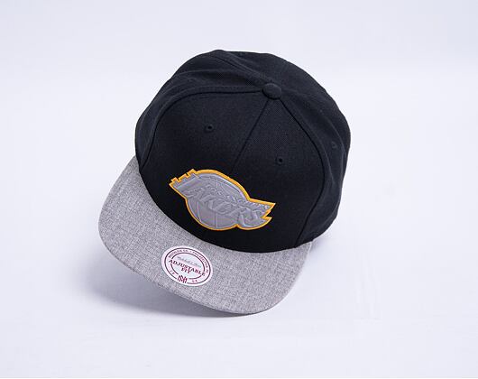 Kšiltovka Mitchell & Ness Los Angeles Lakers Black Heather Reflective Snapback