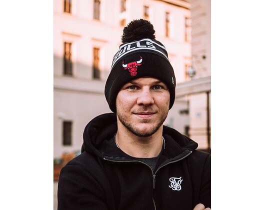 Kulich New Era NBA Team Jake Bobble Cuff Knit Chicago Bulls Black