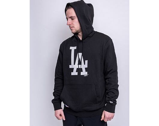 Mikina New Era Infill Logo Hoody Los Angeles Dodgers Black / Optic White
