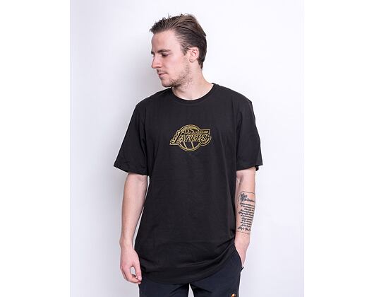 Triko New Era Chain Stitch Tee Los Angeles Lakers Black