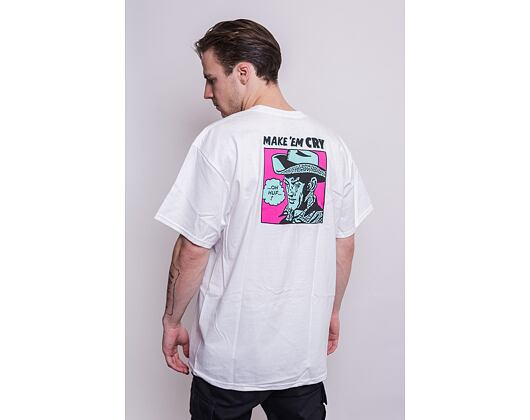 Triko HUF Make Em Cry Dude T-Shirt White