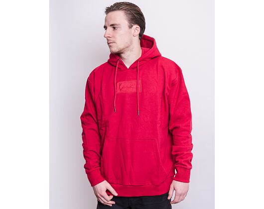 Mikina Karl Kani Small Signature Box Hoodie Dark Red 6093157