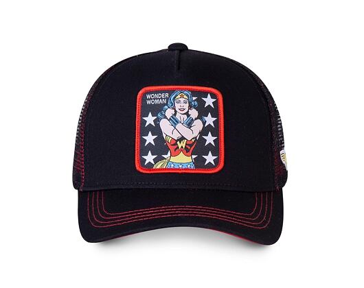 Kšiltovka Capslab Wonder Woman 2 Justice League Trucker Black WON2