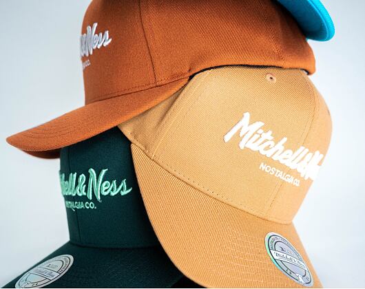 Kšiltovka Mitchell & Ness Pinscript High Crown 110 Forest/Mint Snapback