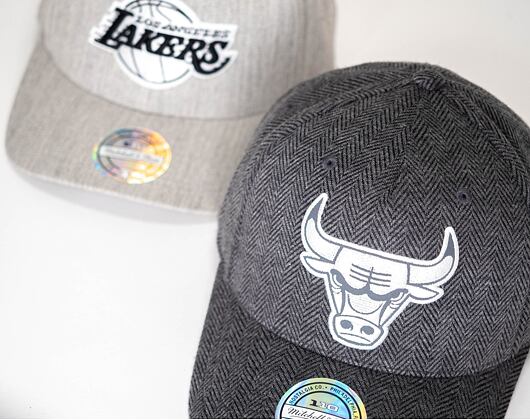 Kšiltovka Mitchell & Ness Los Angeles Lakers Heathered 110 Snapback