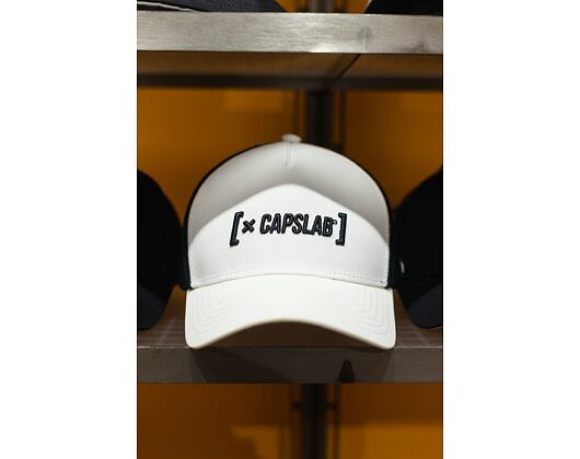 Kšiltovka Capslab Trucker Brand Logo White/Black Reflective 3