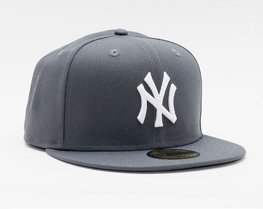 Kšiltovka New Era - MLB Basic 59FIFTY - NY Yankees - Gray / White