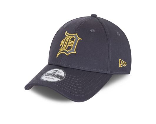 Kšiltovka New Era 9FORTY MLB Metallic Logo Detroit Tigers Strapback Gray