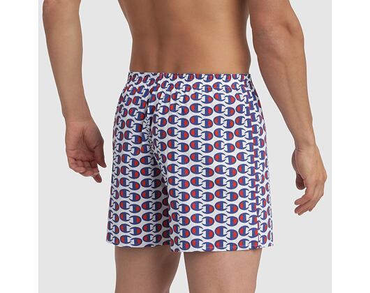 Pánské Trenky Champion Loose Boxer Premium C White Print