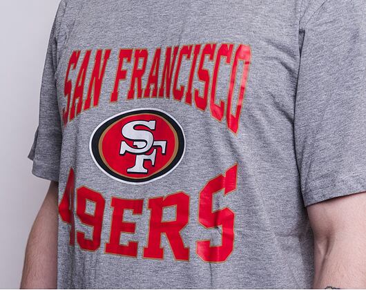 Triko New Era NFL Team Logo Tee San Francisco 49ers Light Grey Heather