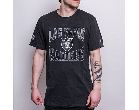 Triko New Era NFL Team Logo Tee Las Vegas Raiders Heather Graphite