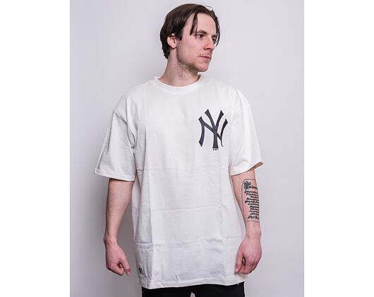 Triko New Era MLB Big Logo Oversized New York Yankees Off White