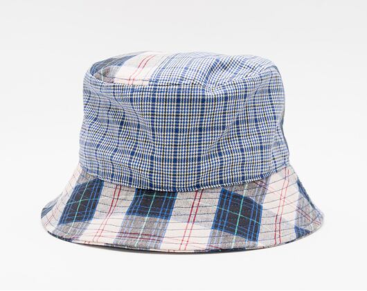 Klobouk Kangol K5297 Plaid Mashup Bucket Mykonos Blue